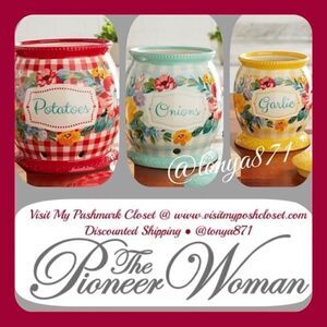 🦋 New Pioneer Woman Vegetable Keeper Canisters, Set of 3
